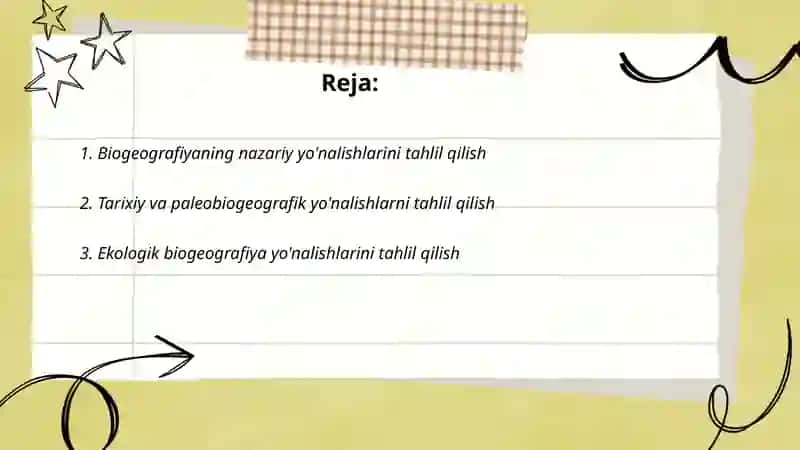 Biogeografiyaning yo'nalishlarini tahlil qilish 2