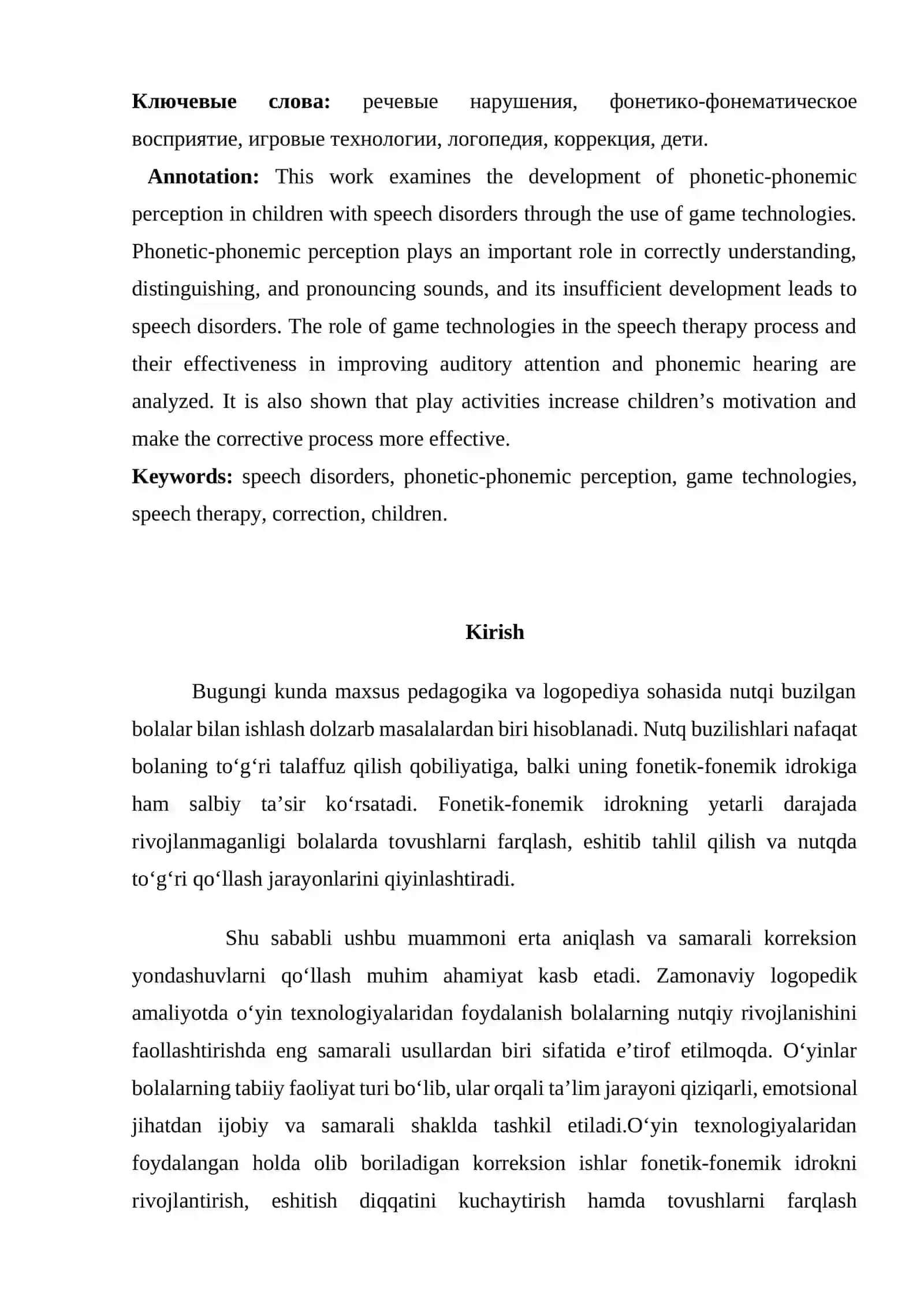 Fonetik-fonemik idrok rivojlantirishi 2