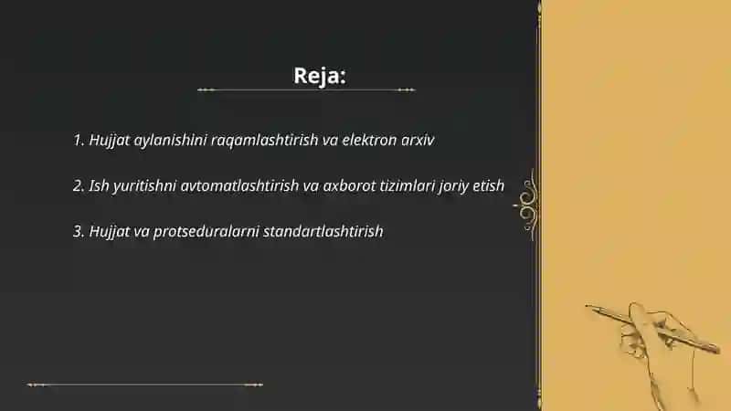 Ish yuritishni takomillashtirishning asosiy yoʻnalishlari 2