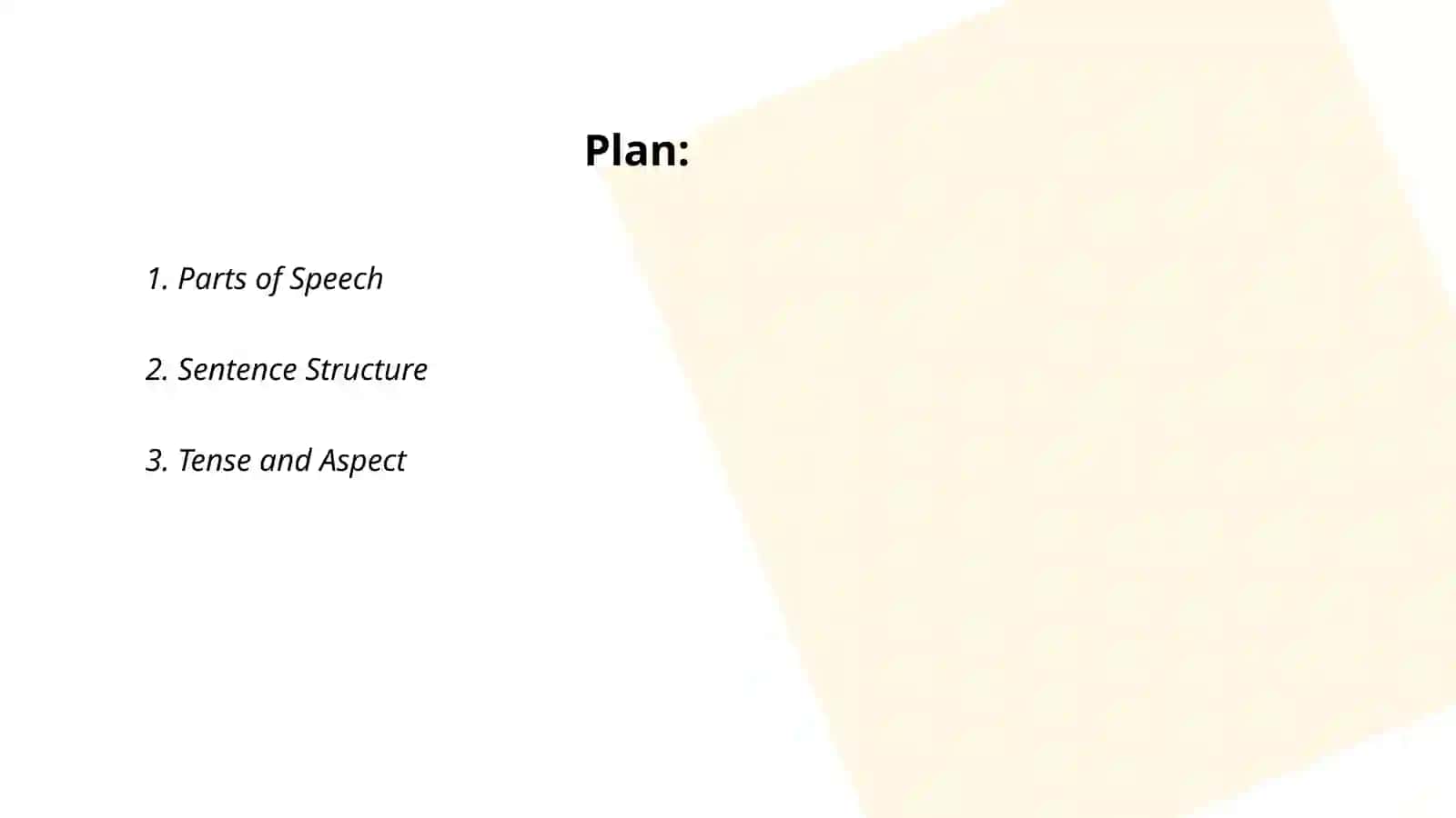 Parts of Speech 2