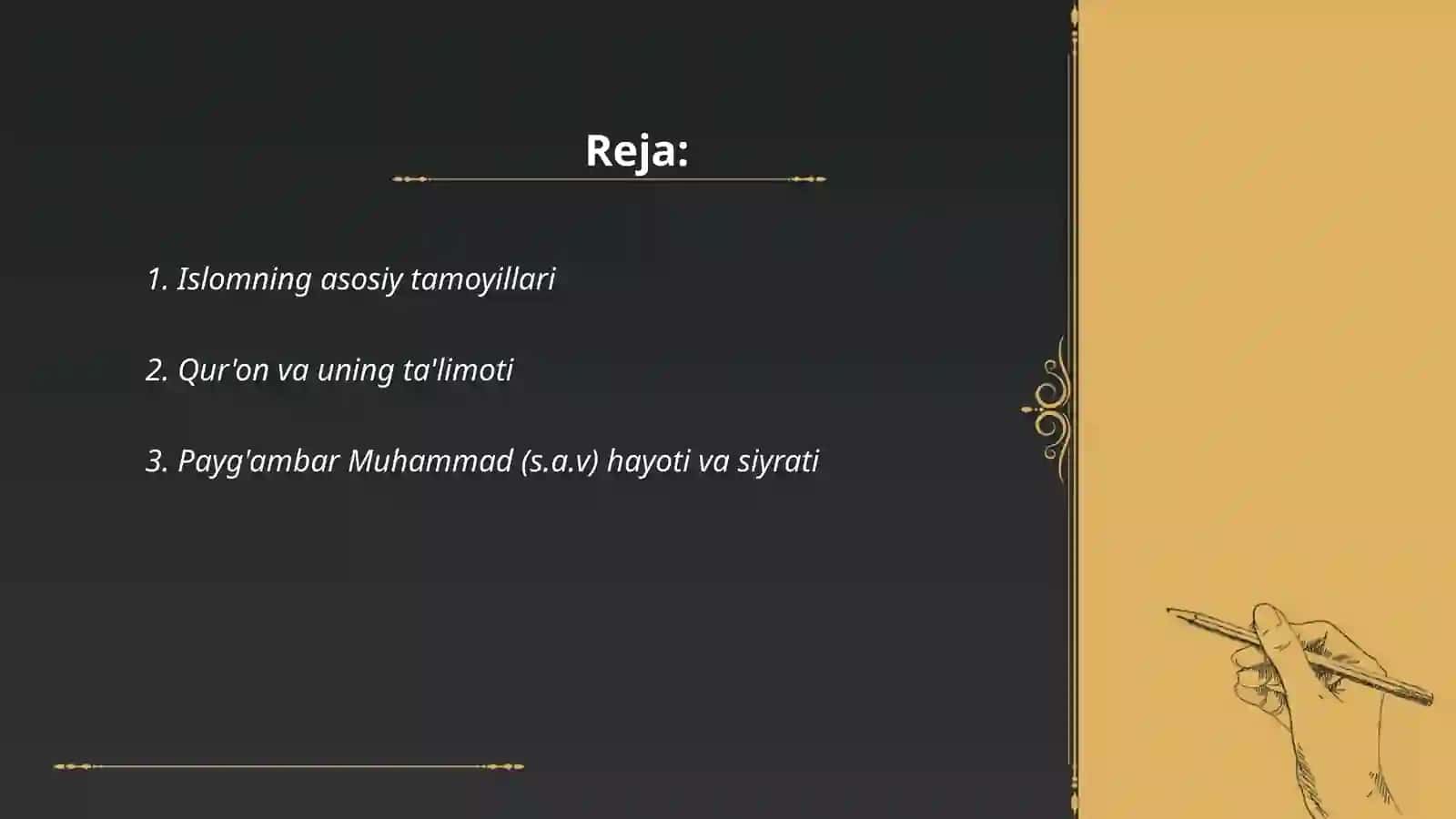 Islom dini va taʼlimotlari asoslari 2