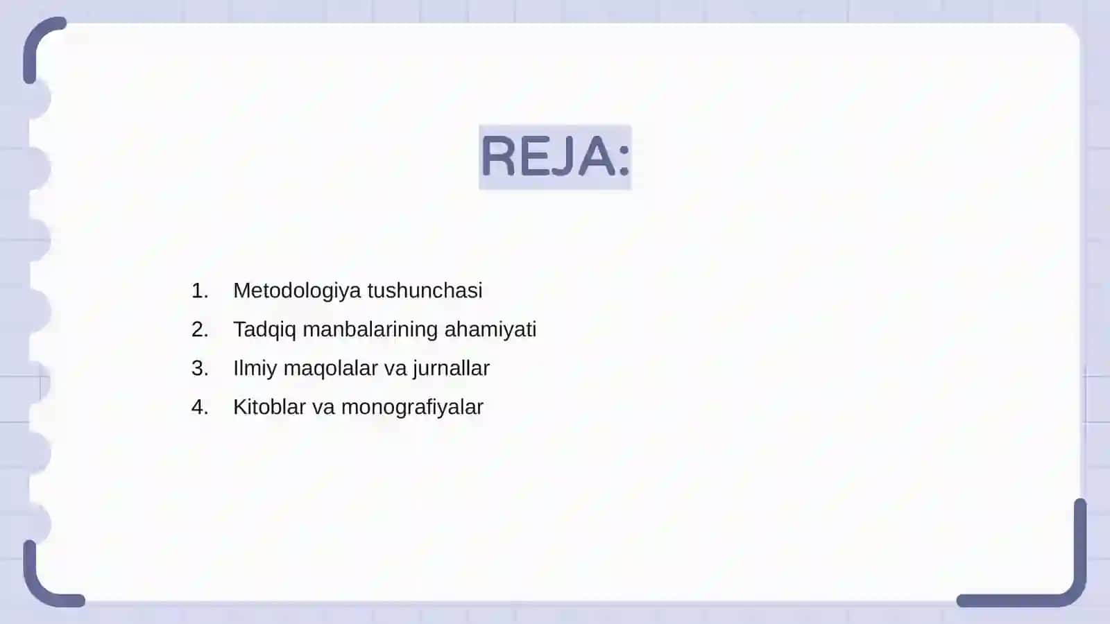 Metodologiyani tadqiq etish manbalari 2