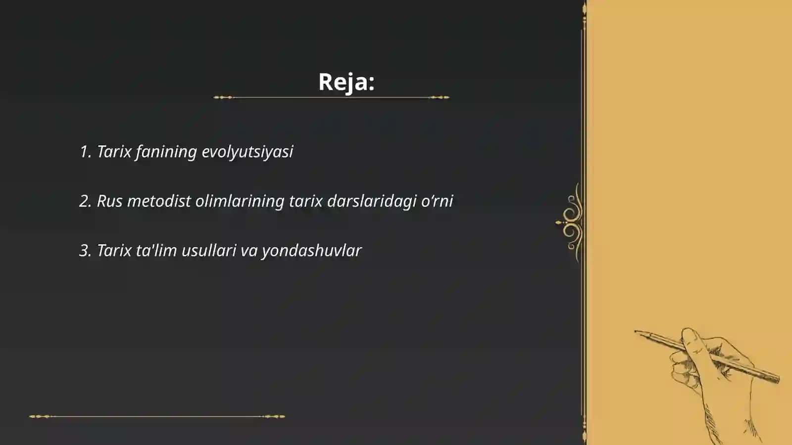 Rus metodist olimlarining tarix oʻqishda tarix darslari va uning turlari va xillar 2