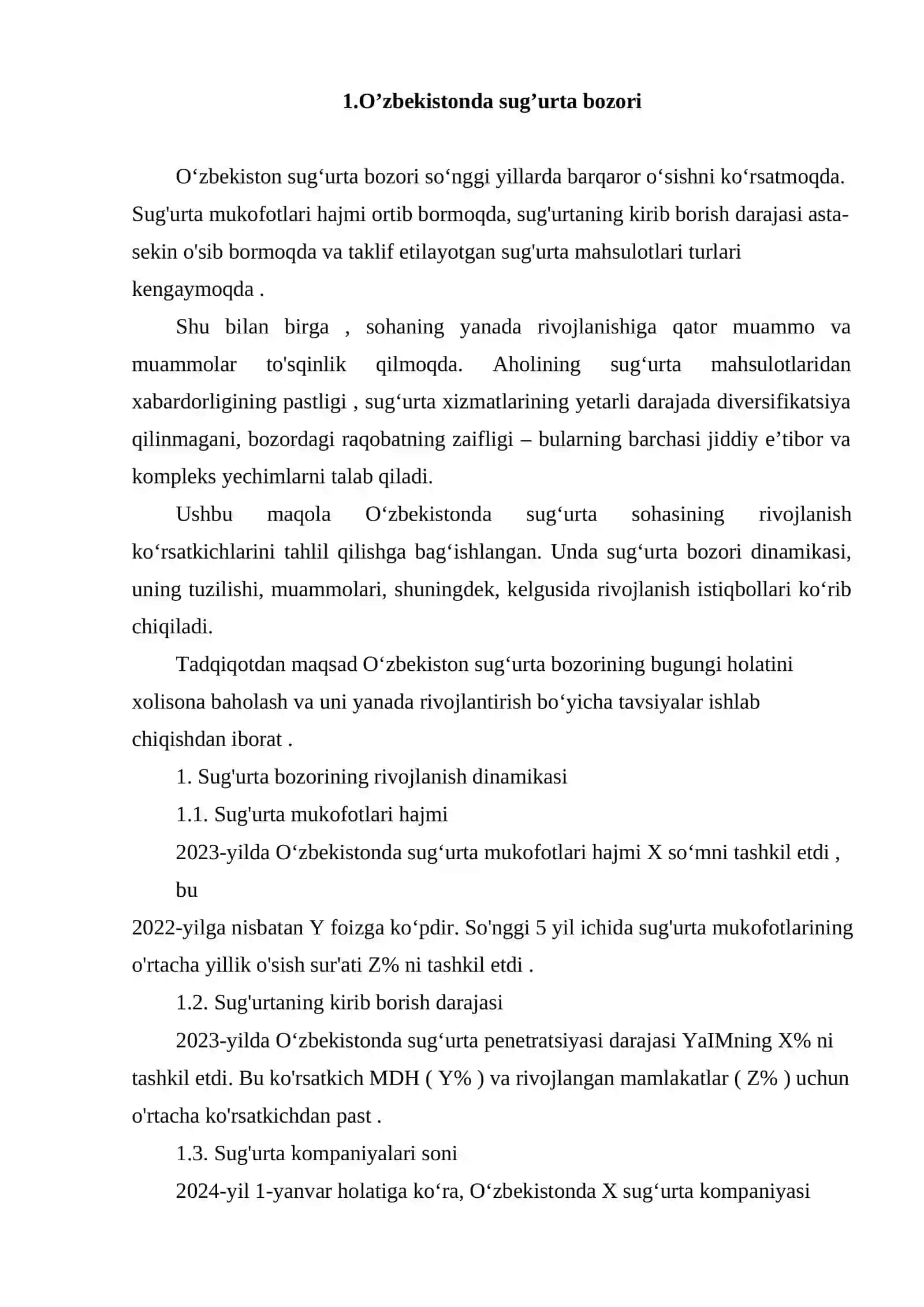 SUG'URTANING IQTISODIYOTDAGI AHAMIYATI VA RIVOJLANISH BOSQICHLARI 2