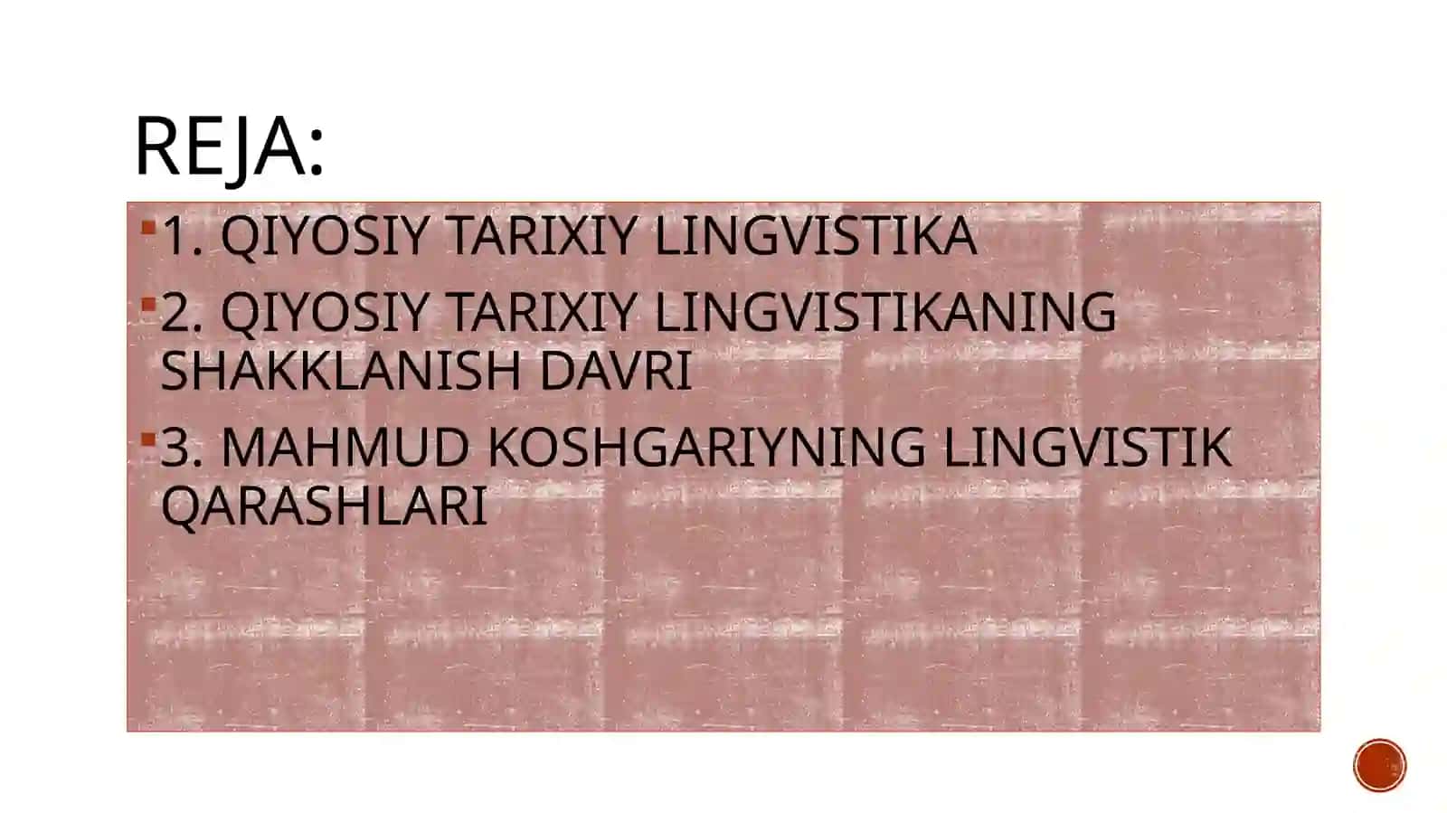 QIYOSIY TARIXIY LINGVISTIKA 2