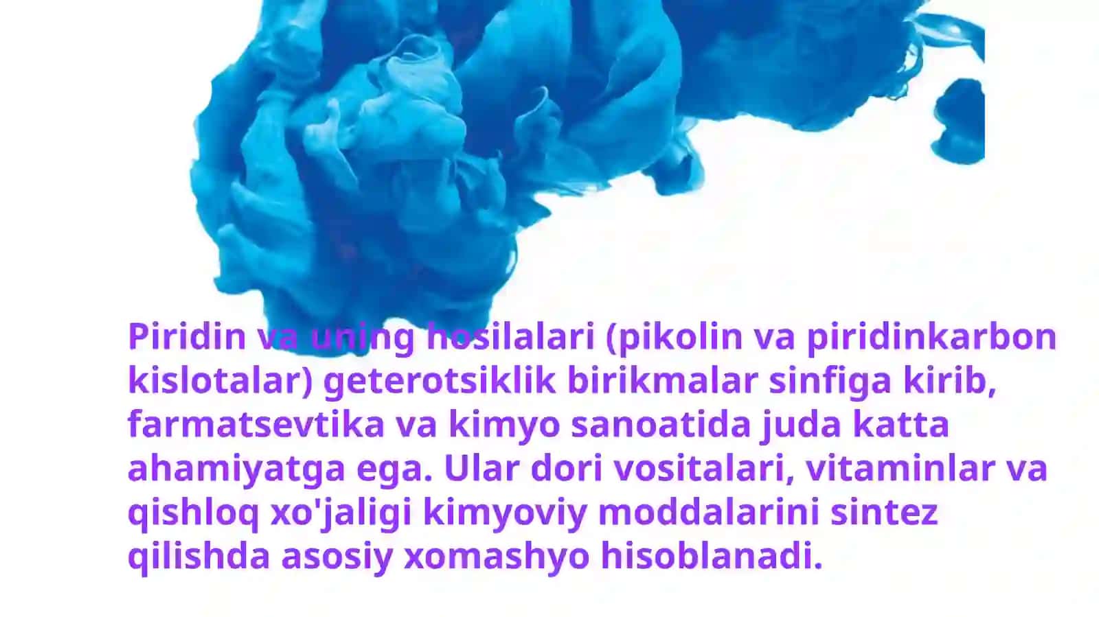 Piridinhosilalari–pikolinvapiridinkarbonkislotalarningasosidadoripreparatlarningsintezlari 2