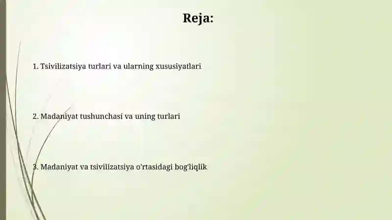Sivilizatsiya va madaniyatning rivojlanish bosqichlari 2