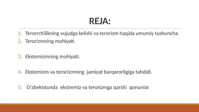 Ekstremizm va terrorizmga qarshi kurashning ma`naviy-ma`rifiy asoslari 2