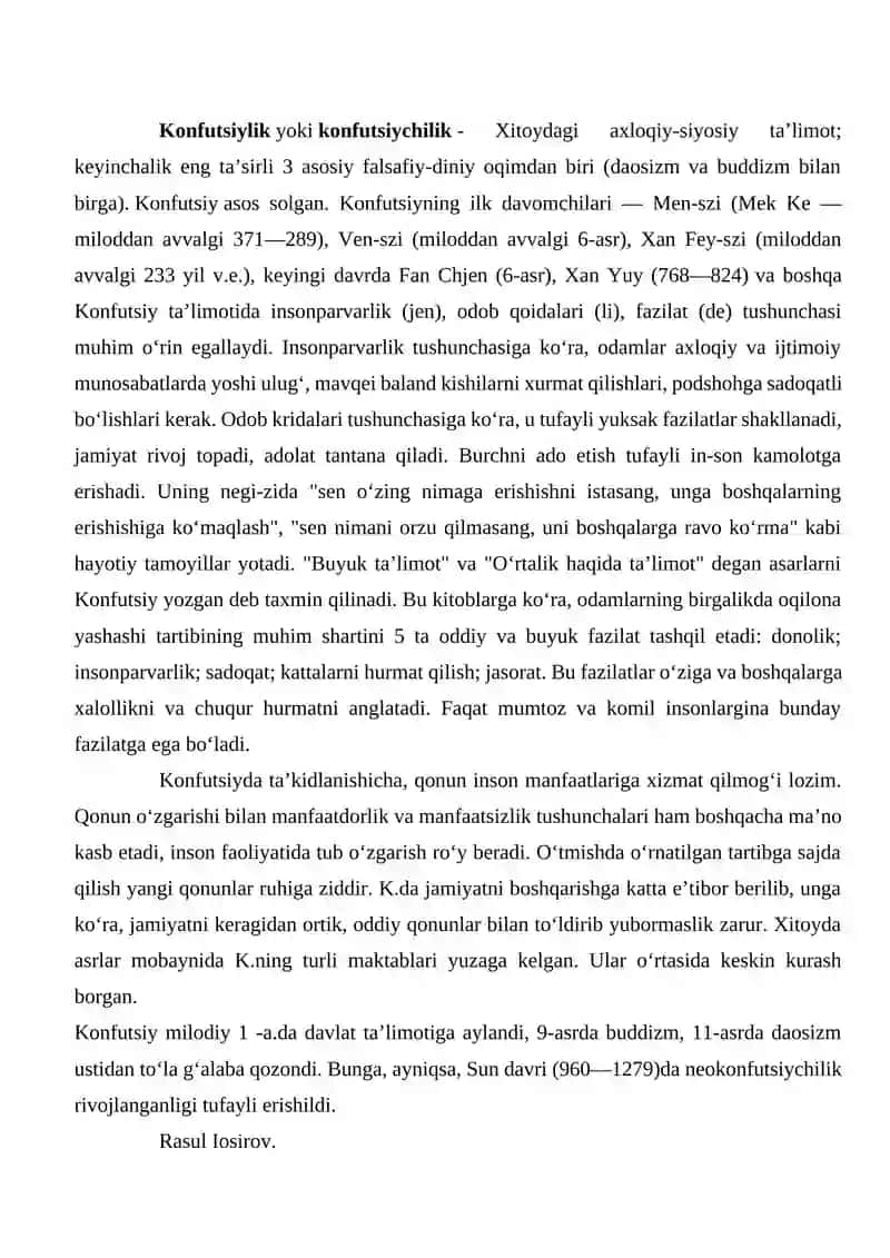 Konfutsiylik ta'limoti 2