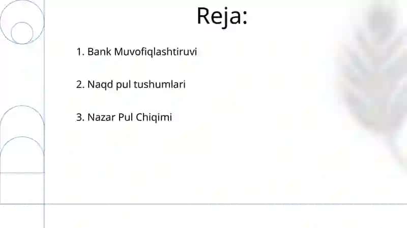 Kassa operatsiyalarini hisobga olish 2
