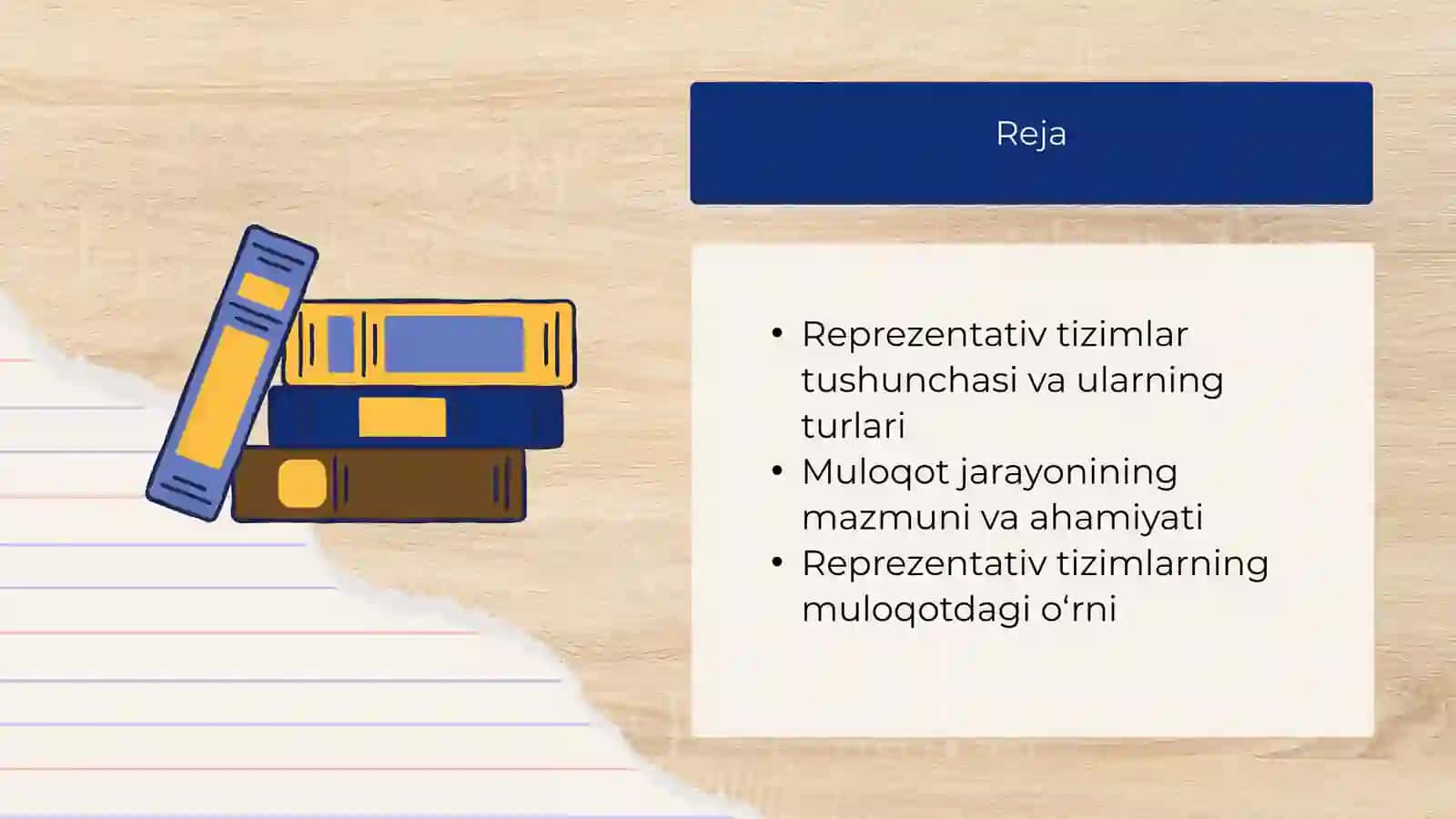 Reprezentativ tizimlar va muloqot jarayoni 2