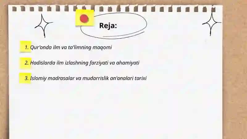 Islomda fan va ta'lim madaniyat va sanʼatga munosabat 2