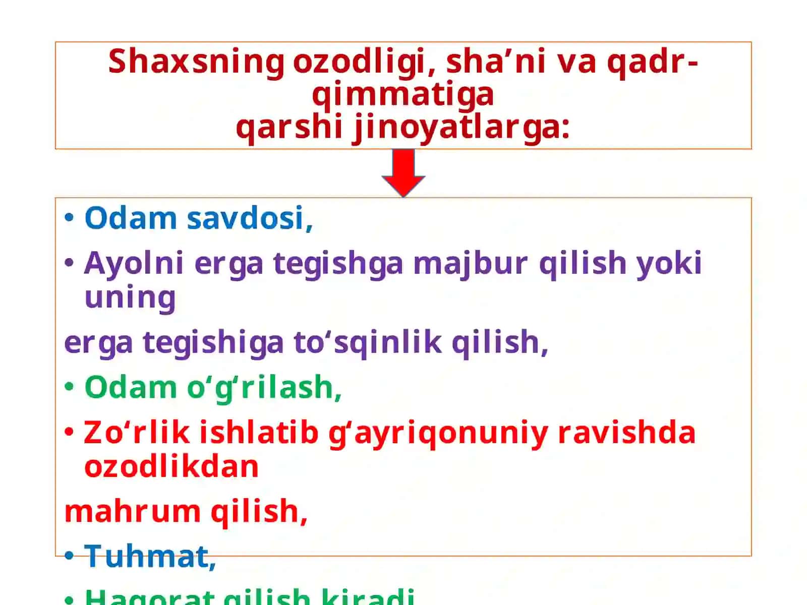 Odamsavdosiga qarshi jinoyatlar 2