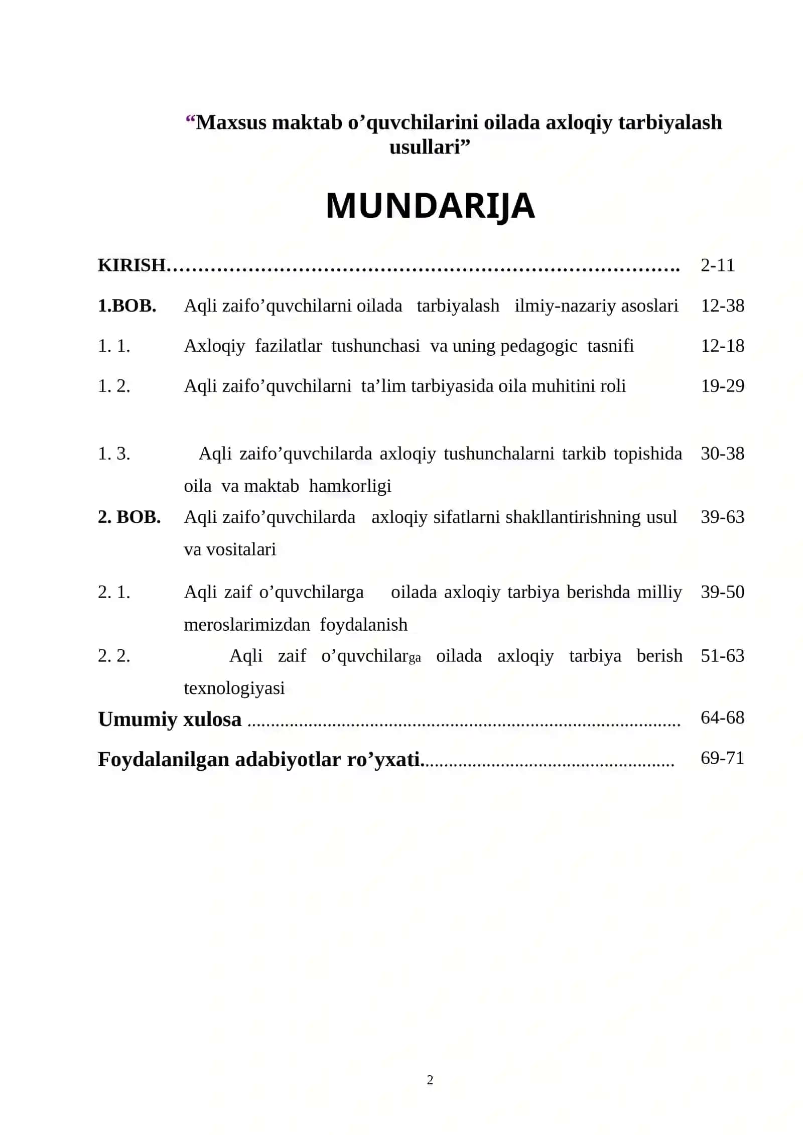 Maxsus maktab o’quvchilarini oilada axloqiy tarbiyalash usullari 2