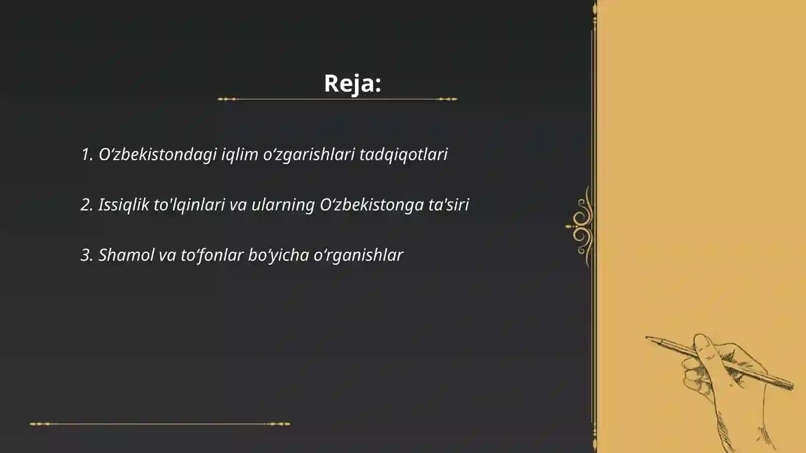 Oʻzbekistonda amalga oshirilgan meteorologik tadqiqotlar 2