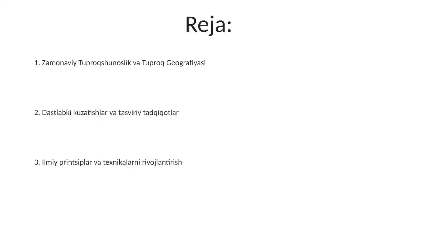 Tuproqshunoslik va Tuproq Geografiyasi 2