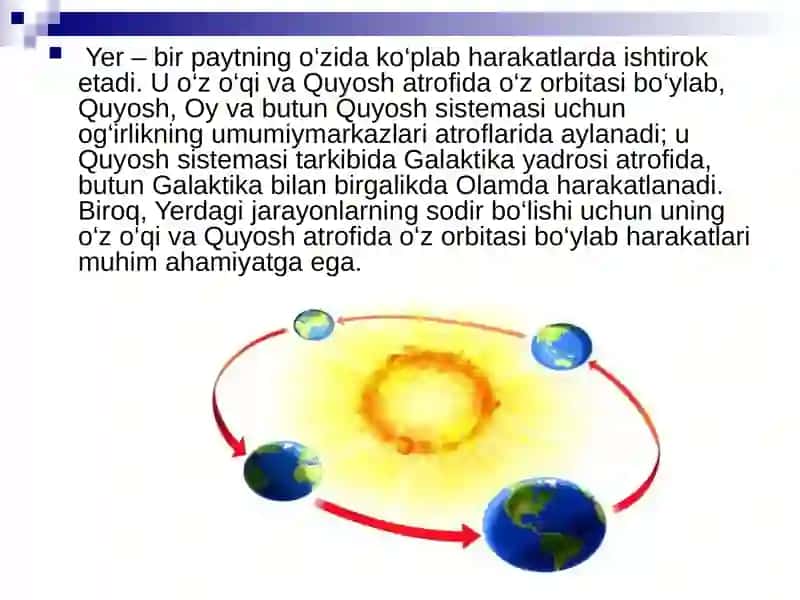 YERNING QUYOSH ATROFIDA AYLANISHI VA UNING OQIBATLARI 2
