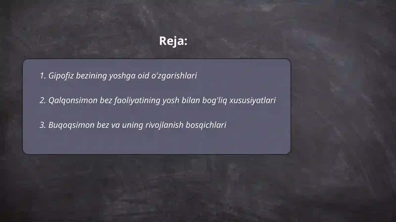 Ichki sekretsiya bezlarining yosh xususiyatlari 2