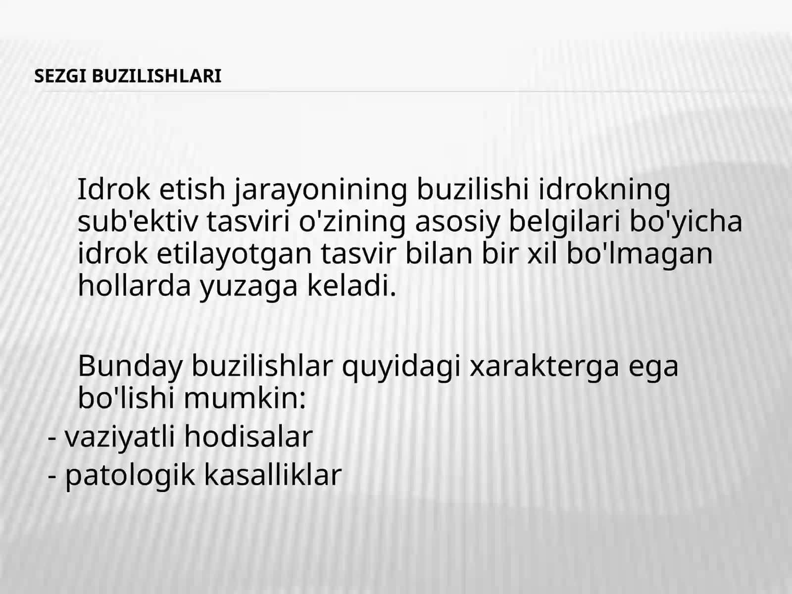 Gallyutsinatsiyalar va illuziyalar 2