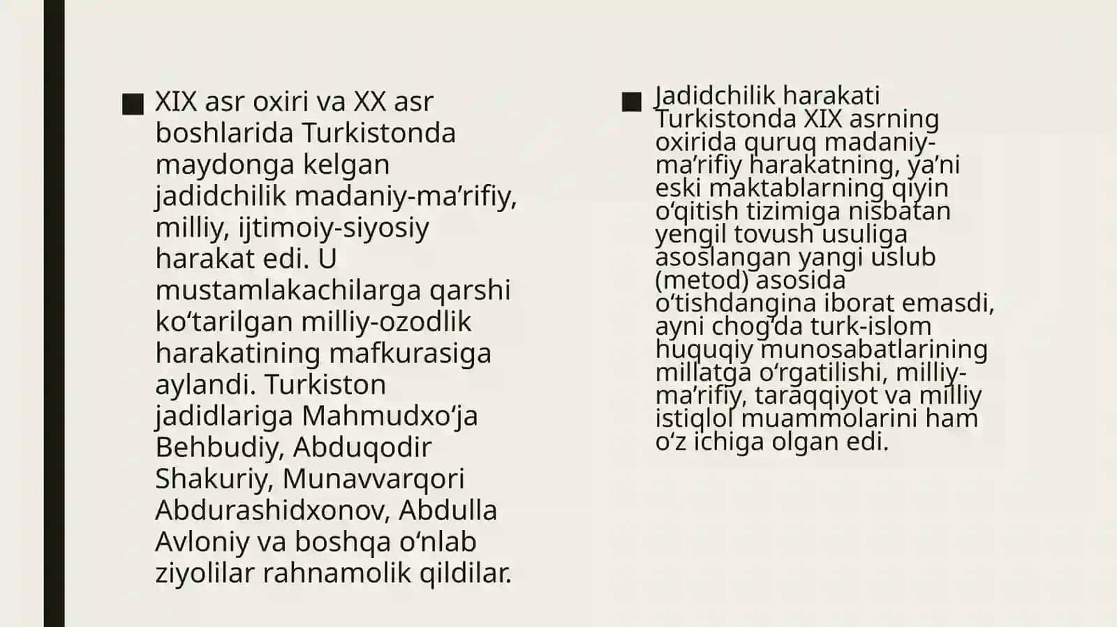 Mustaqillik – Markaziy Osiyo taraqqiyotining poydevori Jadidlar g‘oyasidan mustaqillikkacha taraqqiyot yo‘li 2