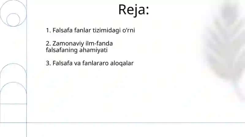 Falsafa fanining zamonaviy fanlar tizimida tutgan oʻrni 2