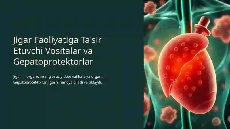 Jigar Faoliyatiga Ta'sir Etuvchi Vositalar va Gepatoprotektorlar 2