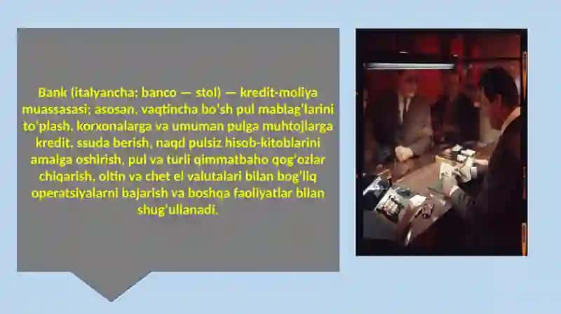 Òzbekiston Respublikasining moliya tizimi 2