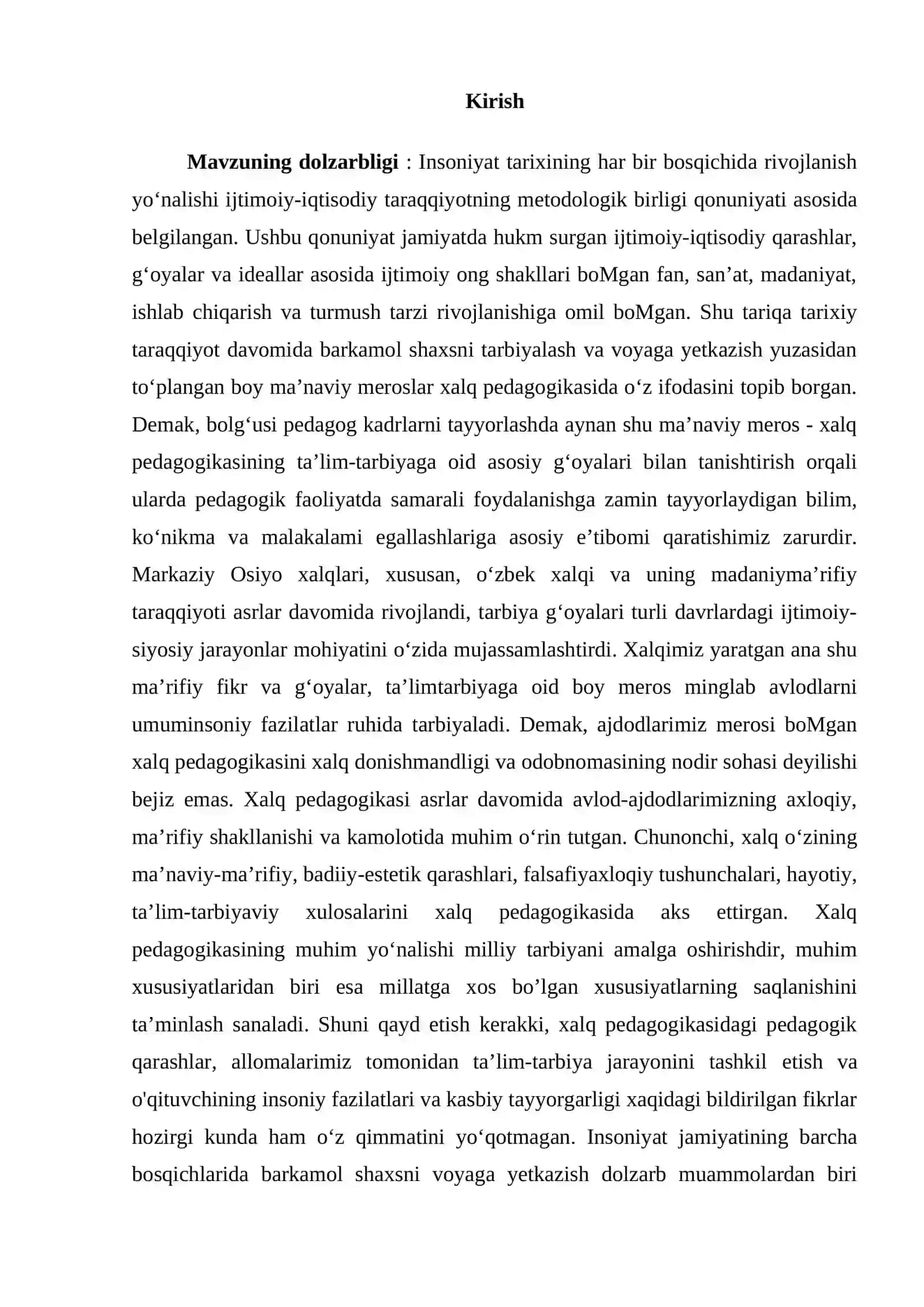 Etnopedagogik bilimlar orqali bolalarni tarbiyalash metodikasi 2