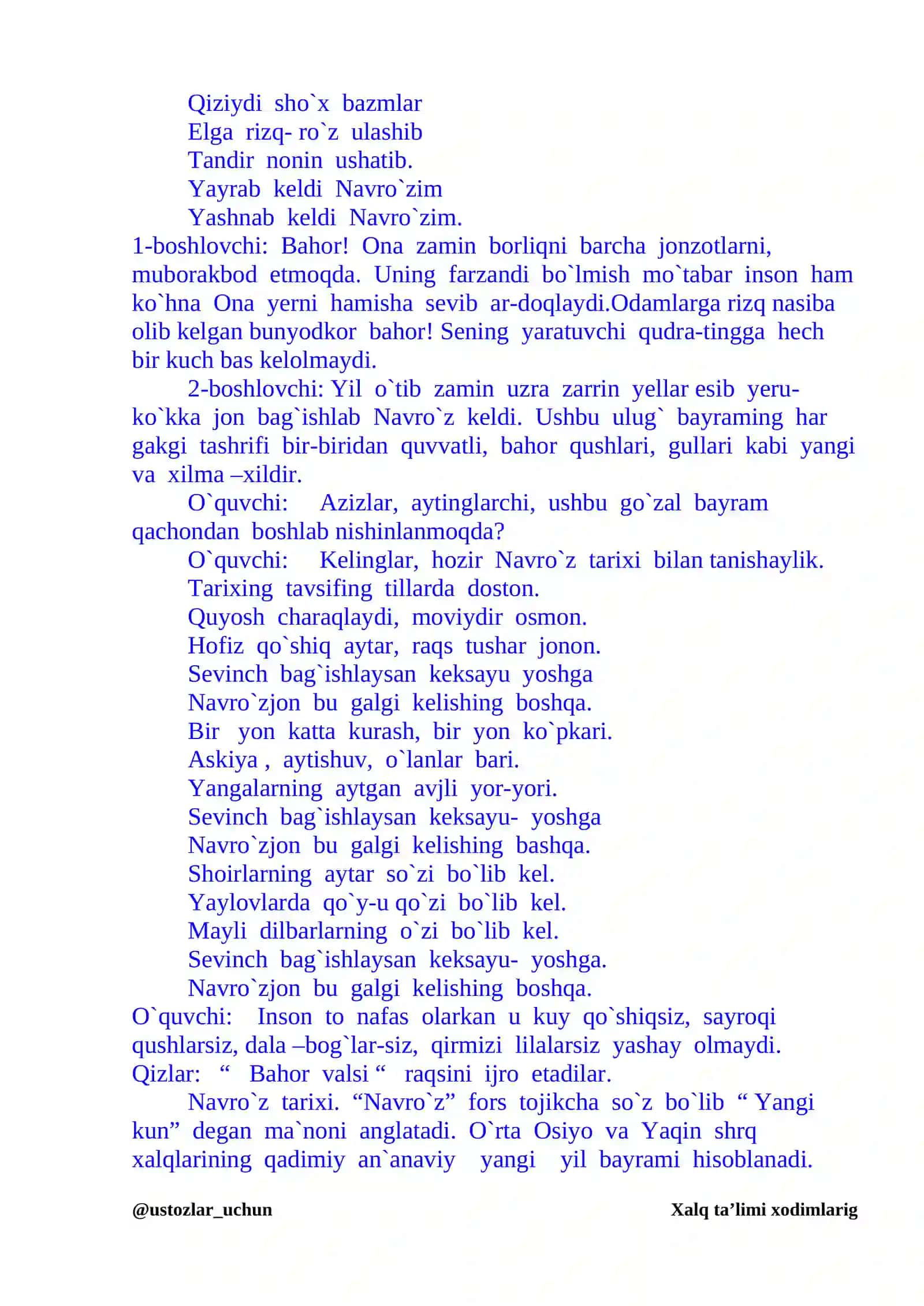 Navro`z-bahor bayrami 2