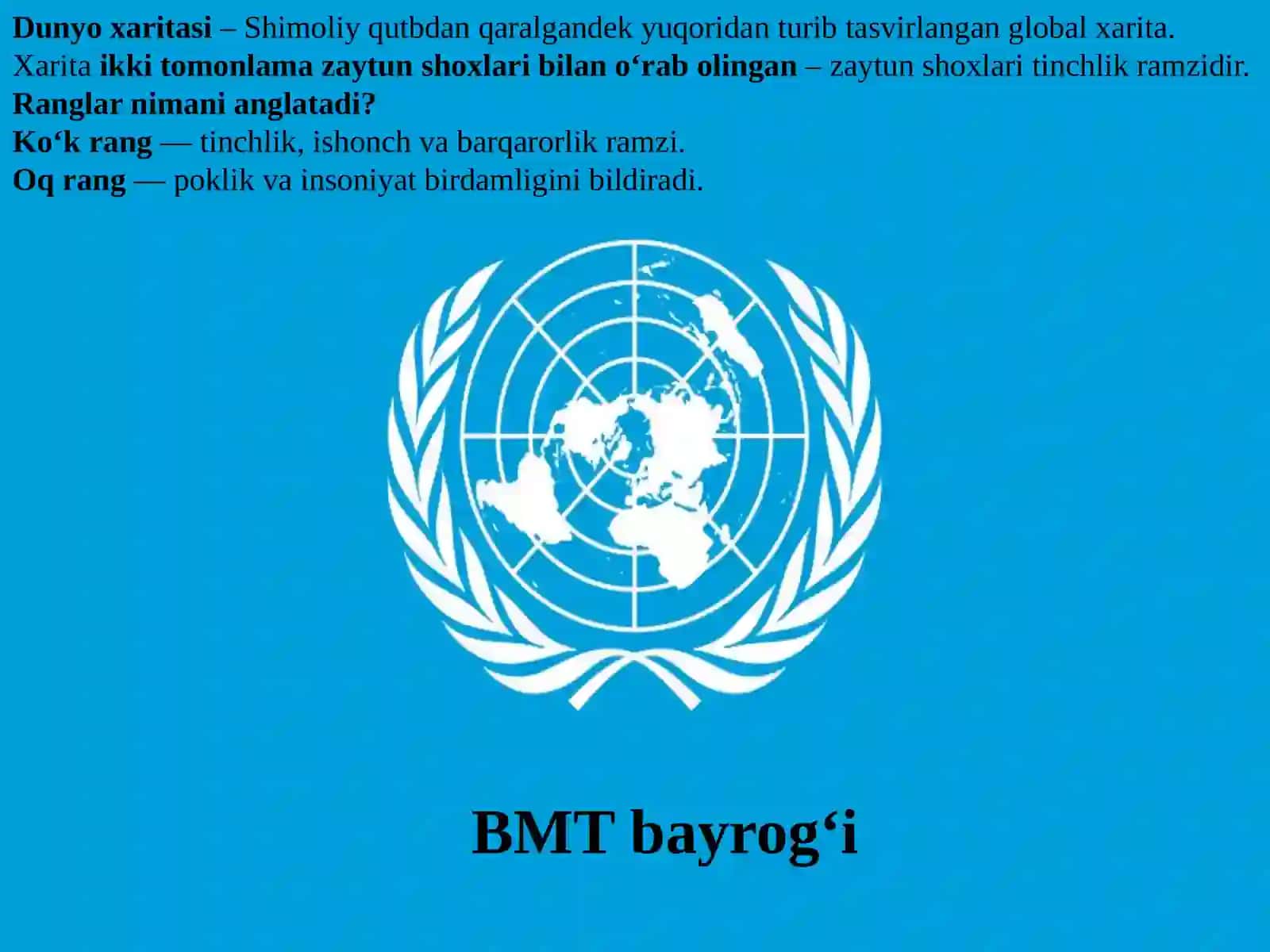 O‘ZBEKISTON RESPUBLIKASINING BMTGA A’ZO BO‘LISHI VA JAHON HAMJAMIYATIDAGI O‘ZIGA XOS O‘RNI 2