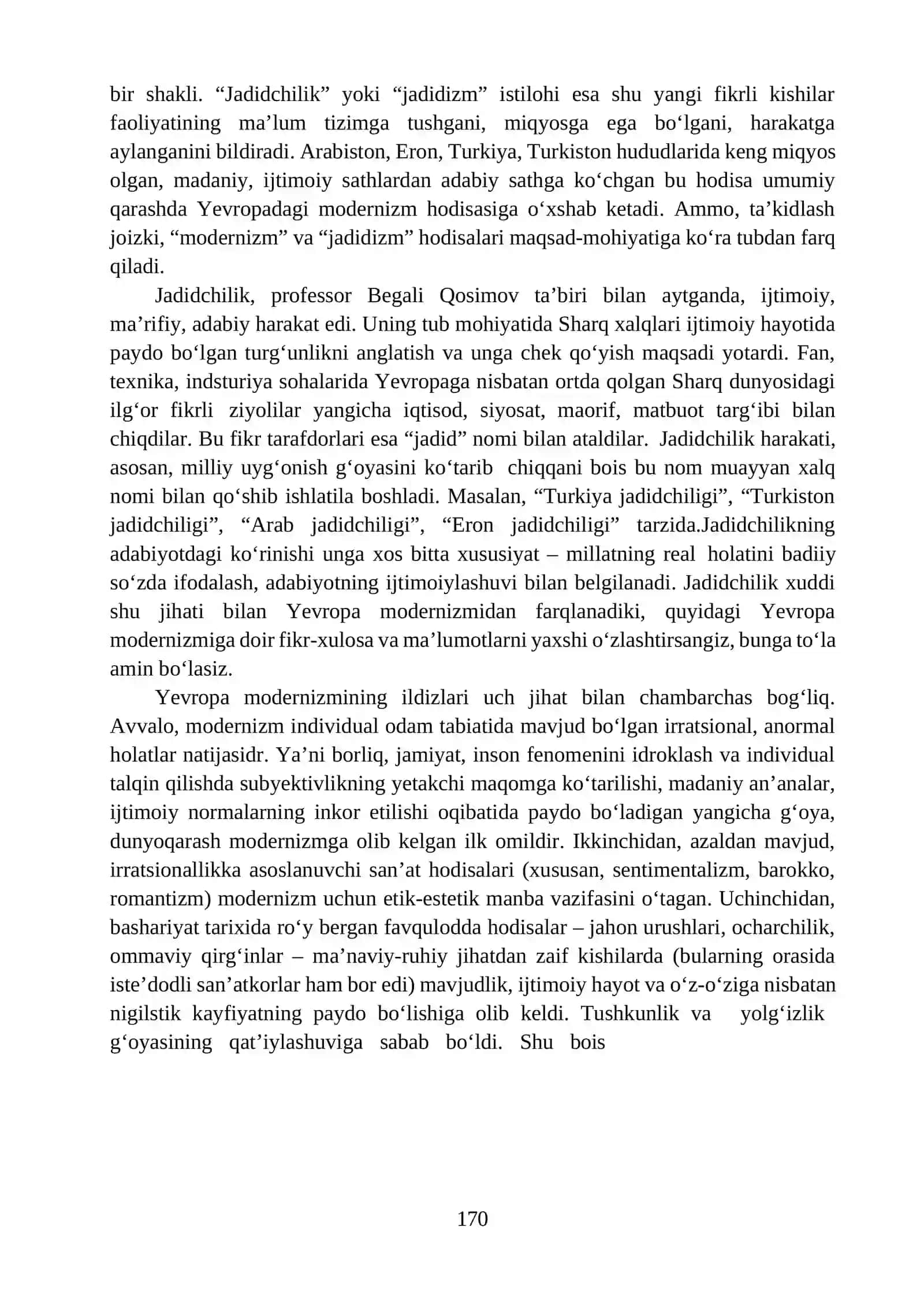 14-MA’RUZA. YEVROPA MODERNIZMI VA XX ASR YANGI O‘ZBEK ADABIYOTI 2