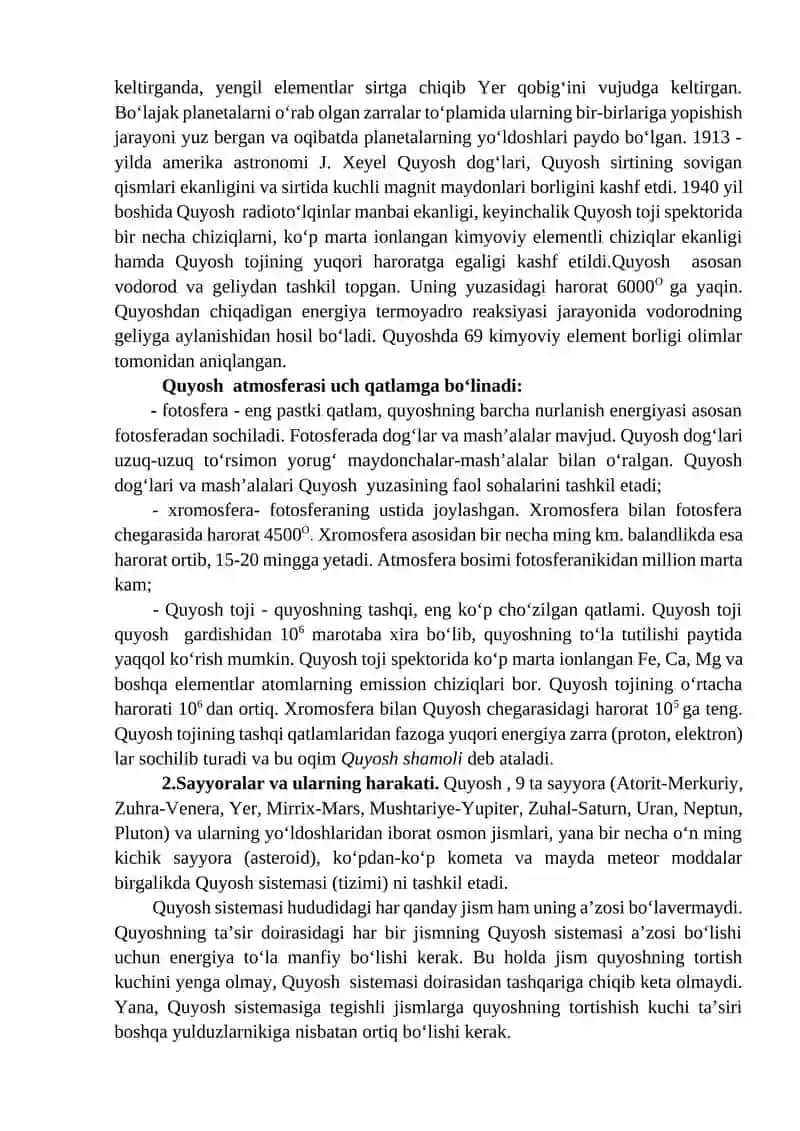 Quyosh sistemasi 2