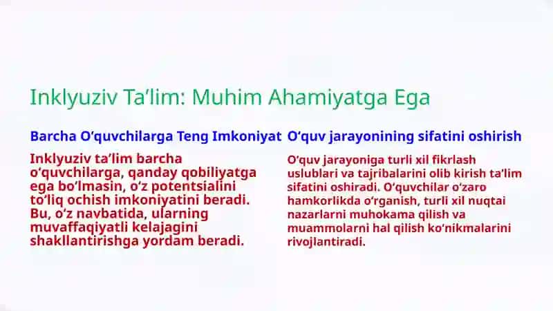 Turli yoʻnalishdagi ilmiy tadqiqotlarda inklyuziv taʼlim muammolarini oʻrganish 2