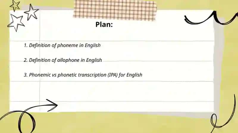The concept of phoneme and allophone 2