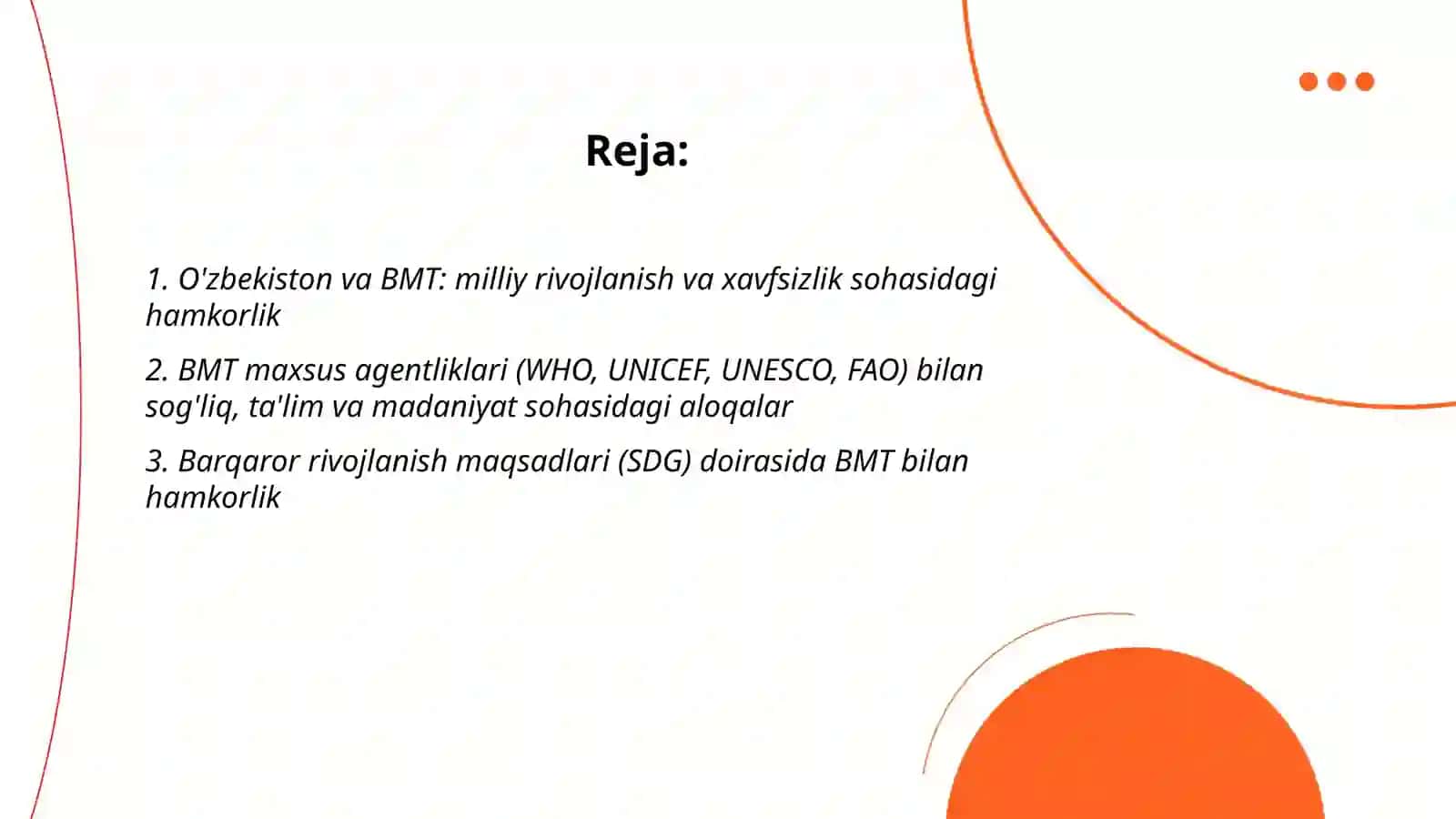 O'zbekiston va BMT: milliy rivojlanish va xavfsizlik sohasidagi hamkorlik 2