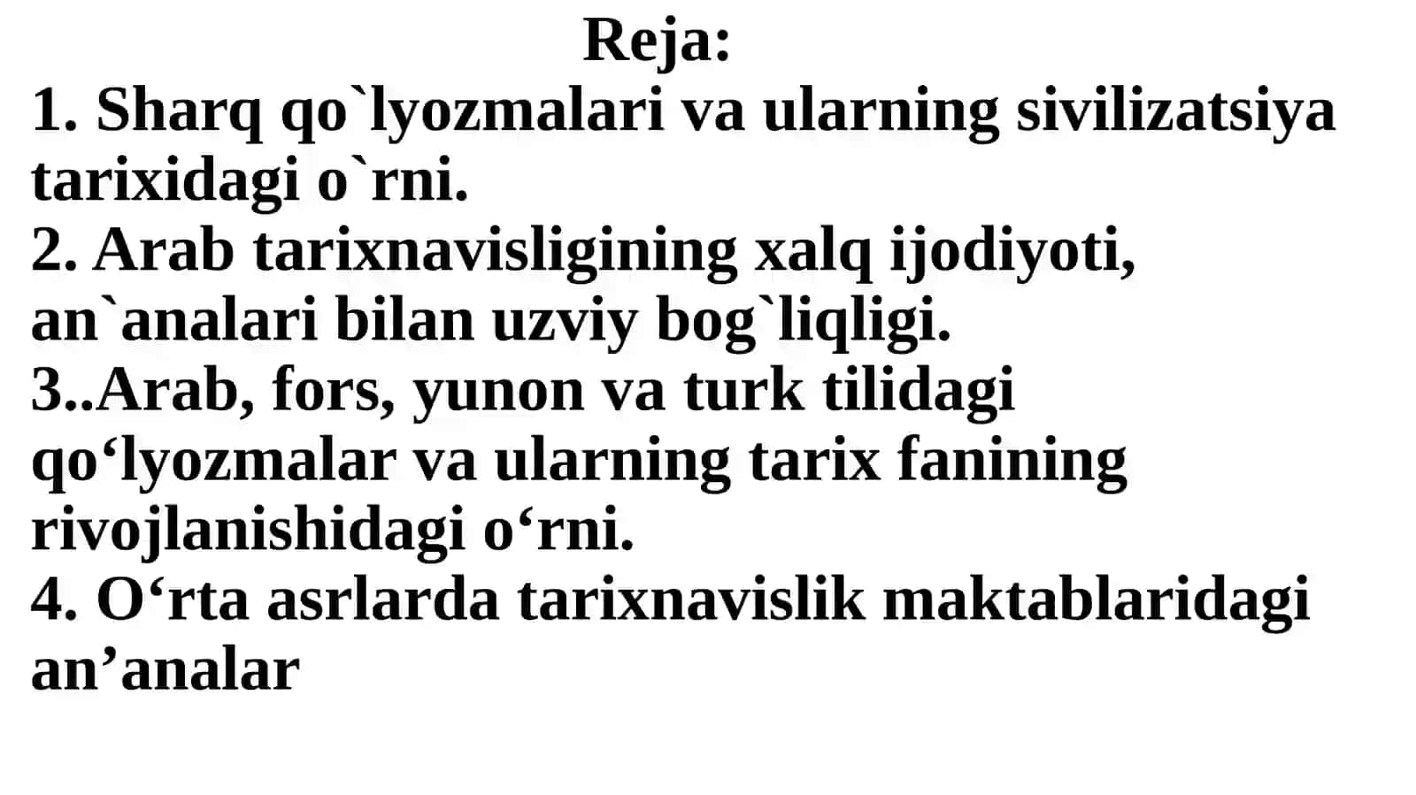 O‘zbekistonda o‘rta asrlar tarixining o‘rganilishi 2