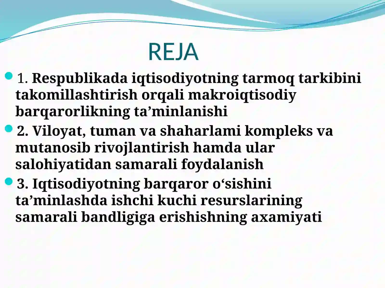 Makroiqtisodiy barqarorlikni yanada mustahkamlash vayuqori iqtisodiy o’sish suratlari 2