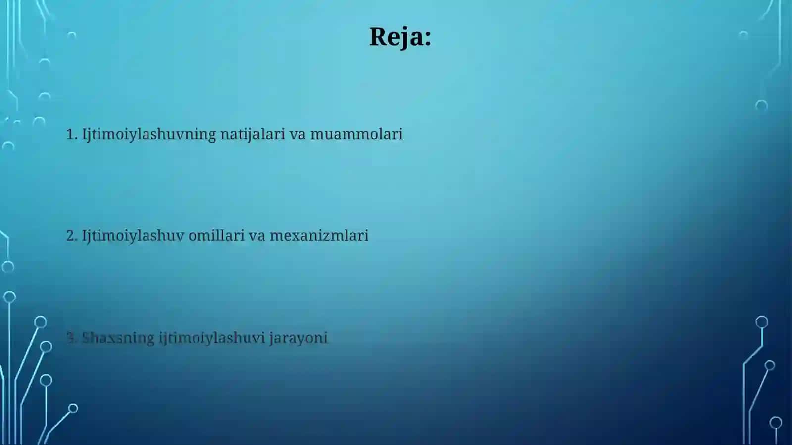 Shaxsning ijtimoiylashuvi 2