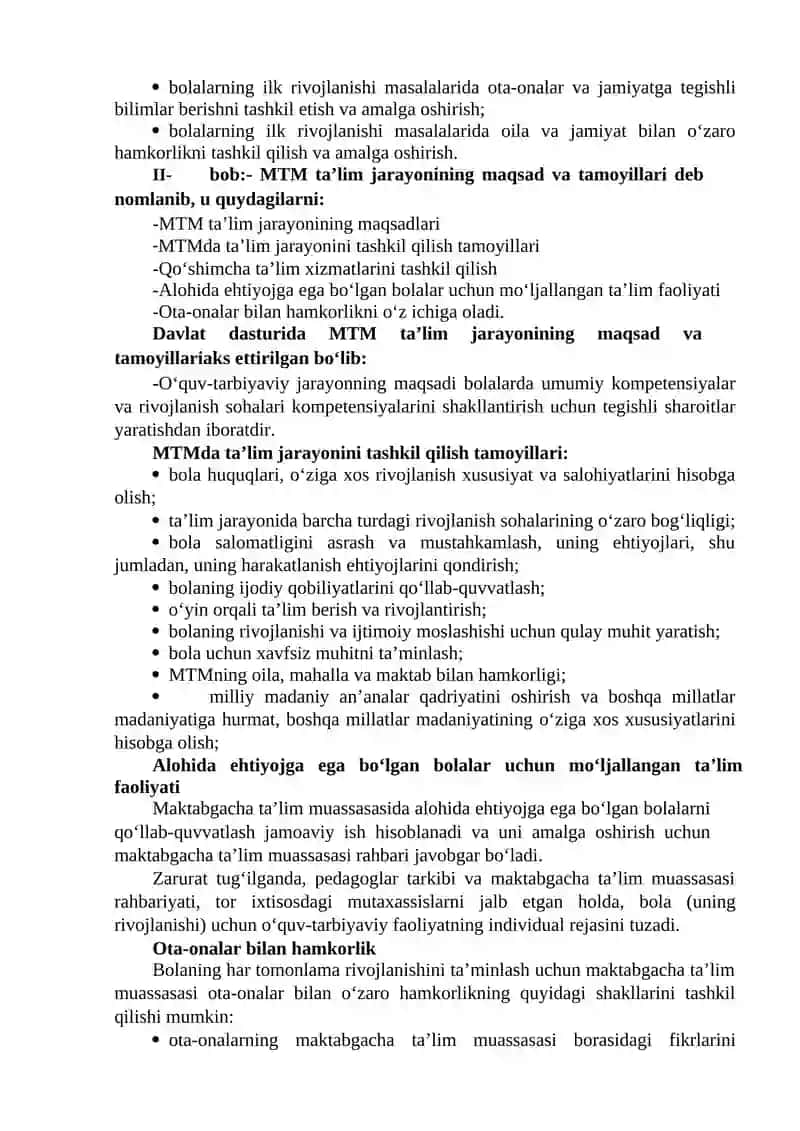 "Ilk qadam" davlat o‘quv dasturi tahlili 2