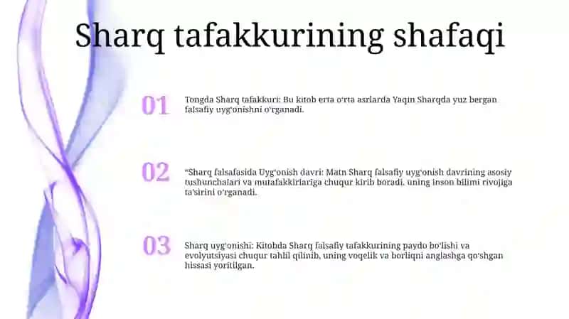 Ilk OʻRta Asr Sharq Falsafasi UygʻOnish Davri 2