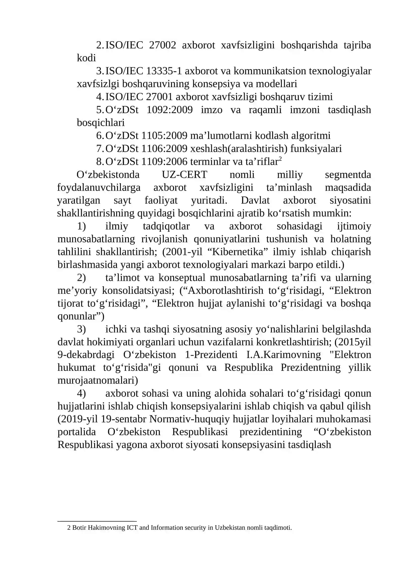 Davlatning axborot siyosati va uning huquqiy asoslari 2