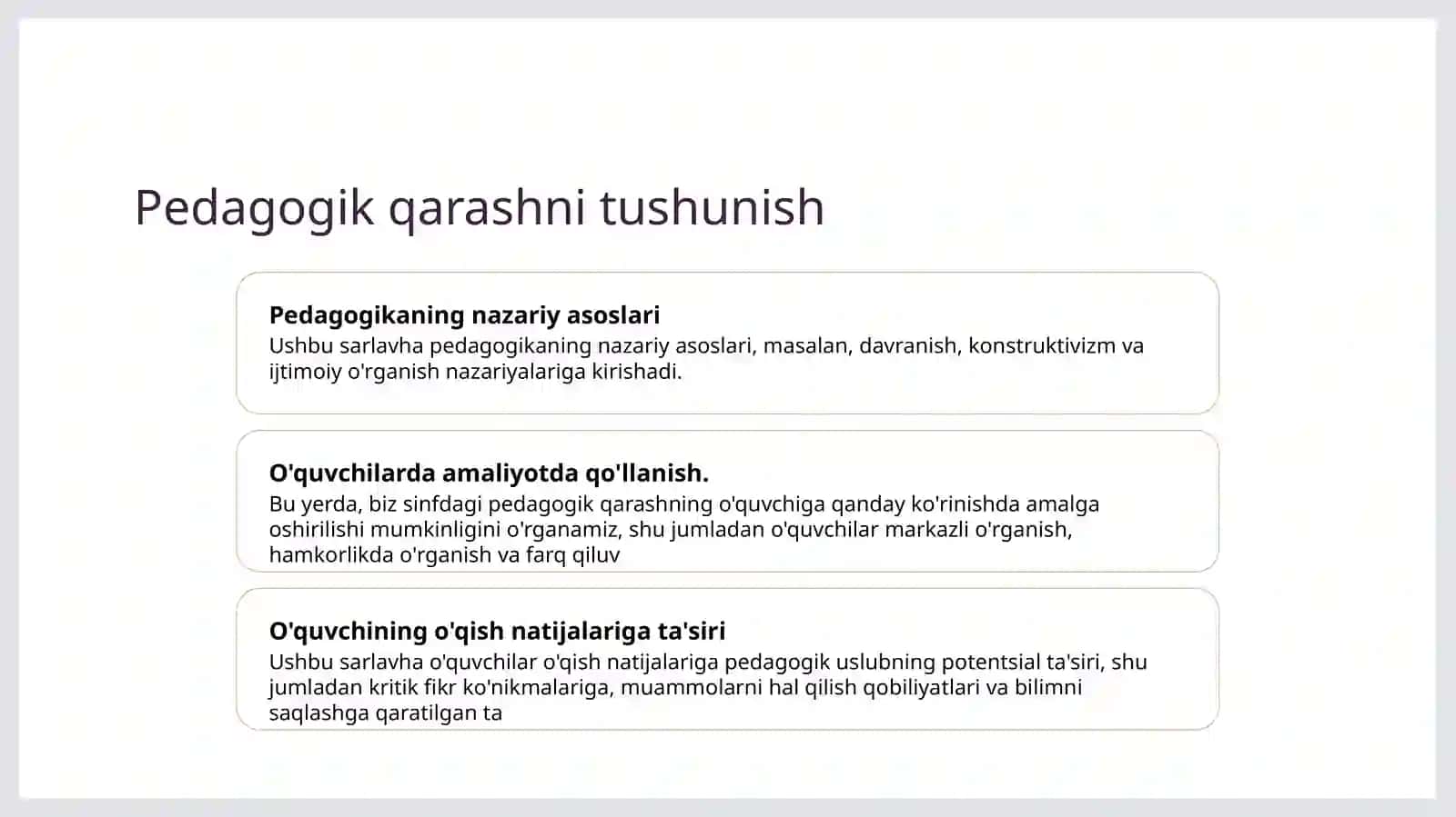 O'quvchiga pedagogik taʼsir koʻrsatish mahorati 2