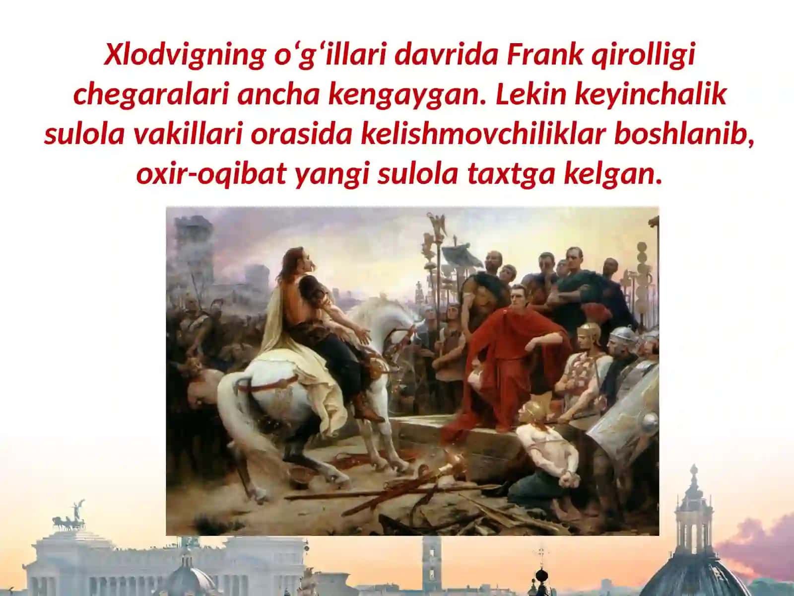 7-sinf Jahon tarixi fanidan Franklar imperiyasi dars taqdimot 2
