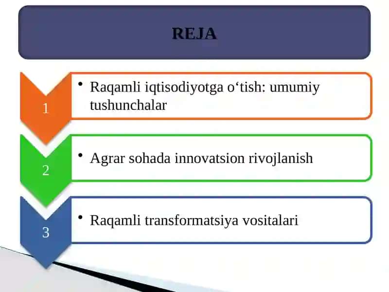 Innovatsiya va raqamli texnologiyalar agrar sohada samaradorlik 2