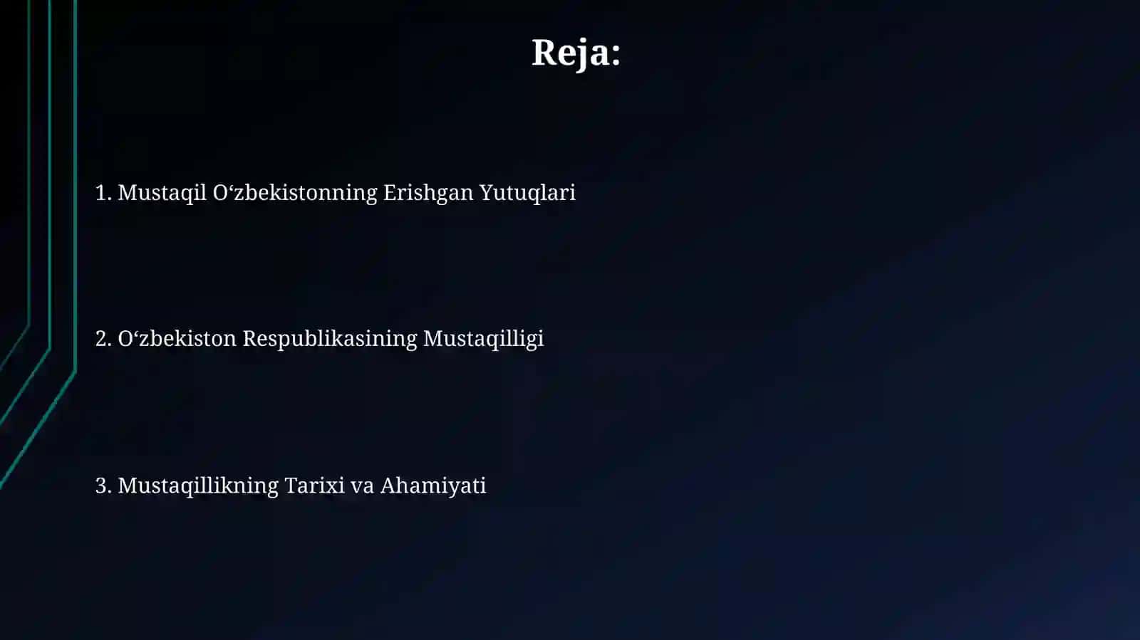 Mustaqil Oʻzbekistonning Erishgan Yutuqlari 2