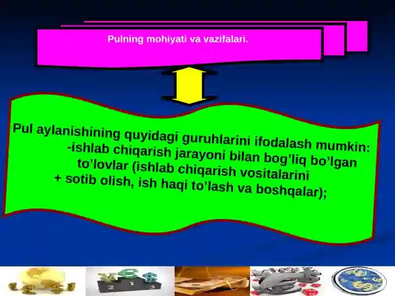 Pul aylanmasi va uning tarkibi 2