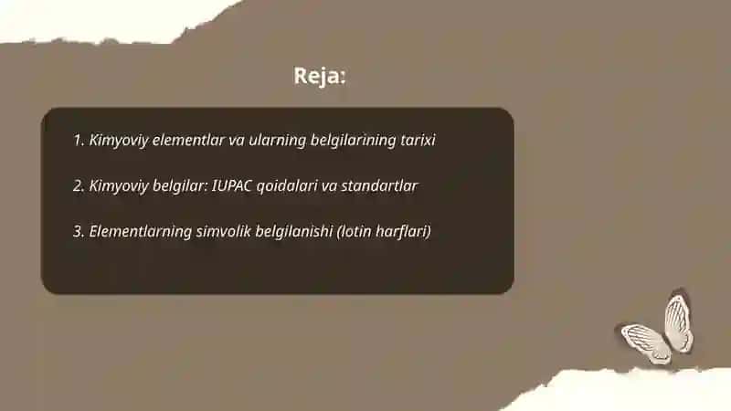 Kimyoviy elementlar kimyoviy belgilar 2