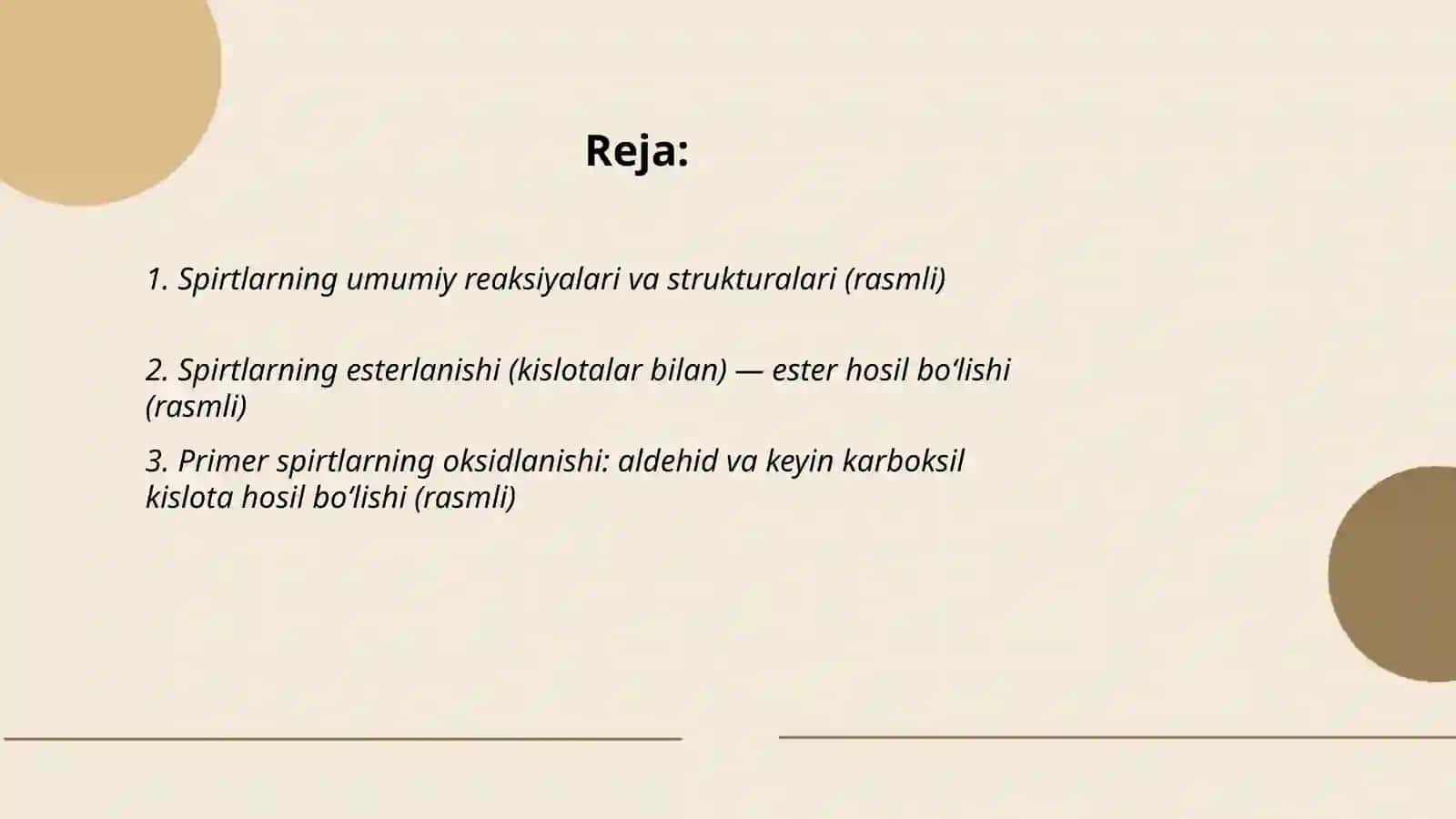 Spirtlar va aldegidlarga xos boʻlgan reaksiya rasmli ppt 2