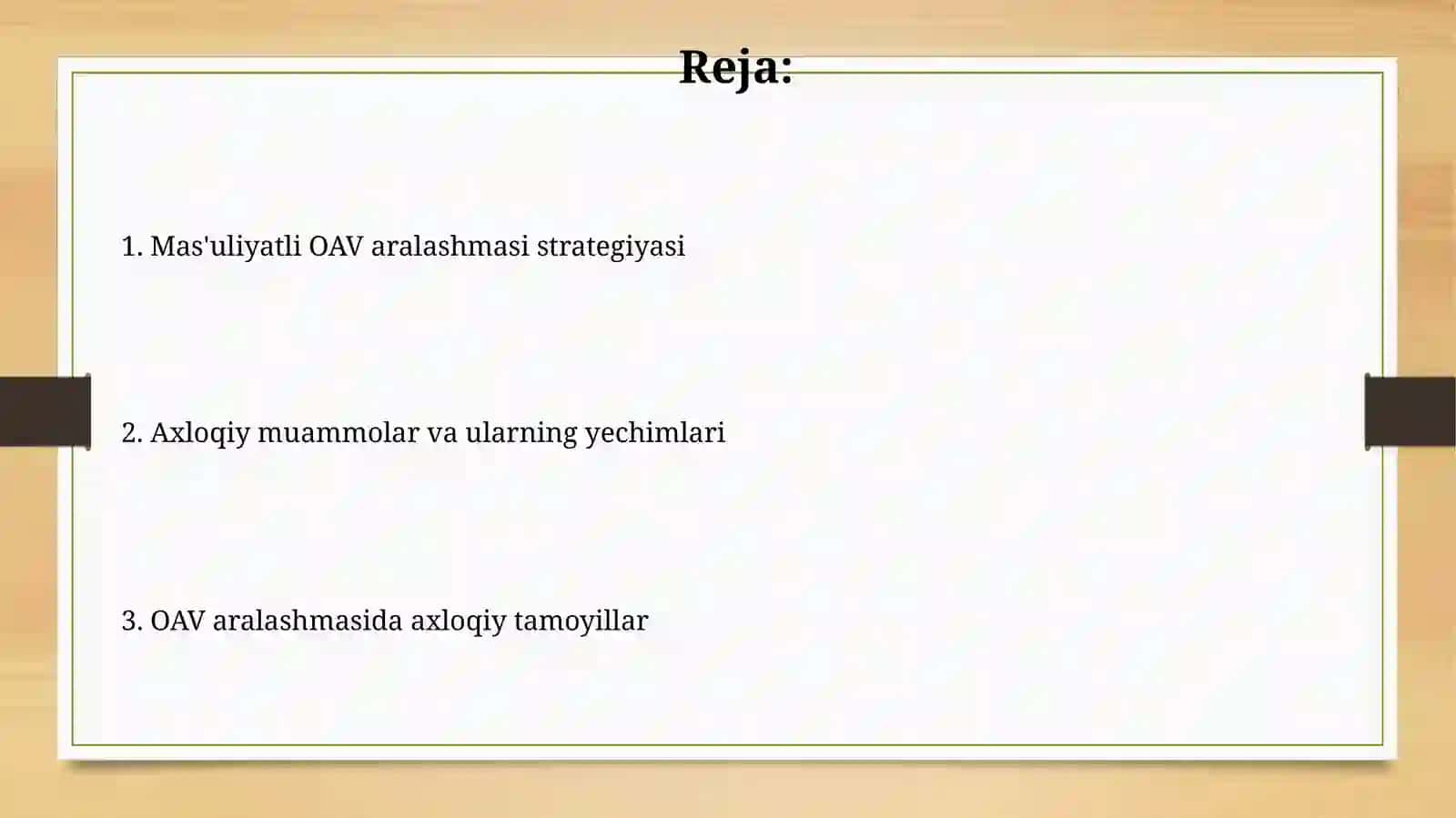 Media muxitda axloqiy tamoyillar 2