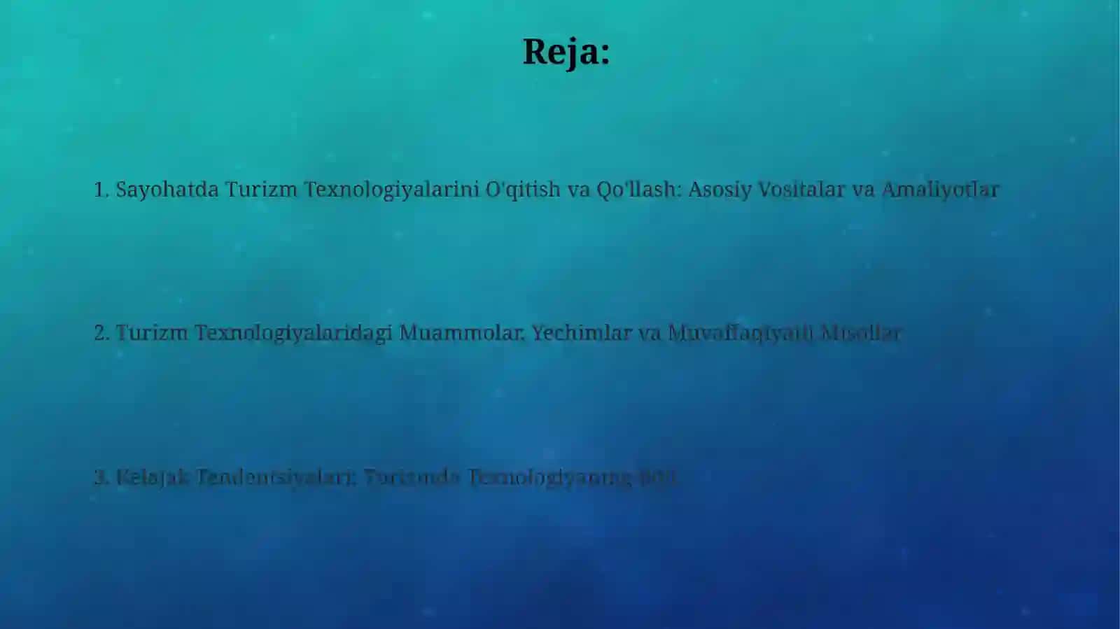 Sayohatlar jarayonida turizm texnikasini o'rgatish va qo'llash 2